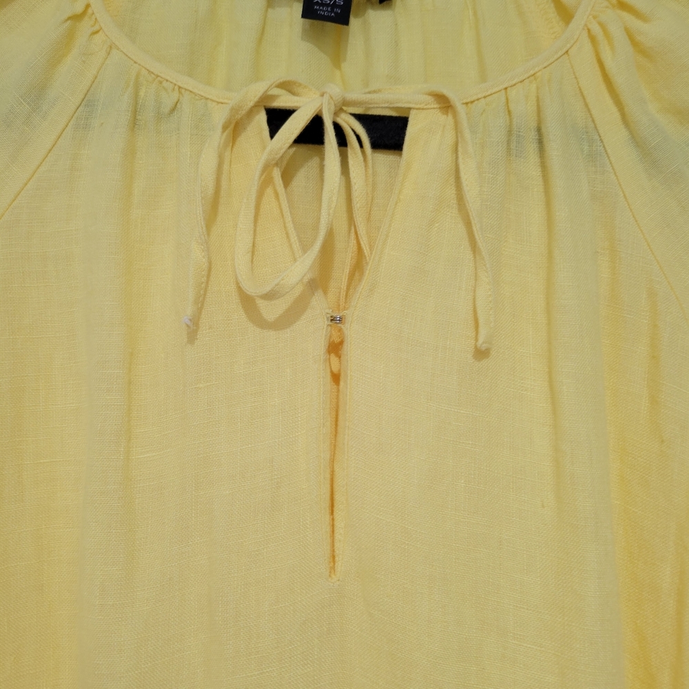 JCrew Long-sleeve tiered dress in linen - Picture 5 of 15